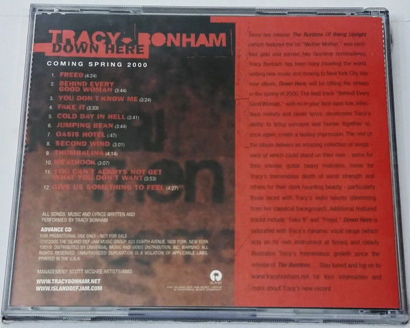 http://tracybonham.misterlinks.net/images/downhere-promo-CD-back.jpg
